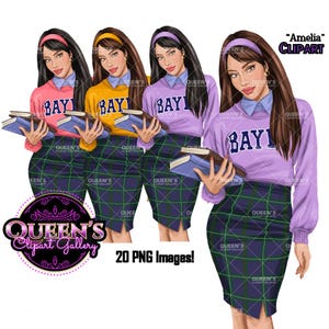 School girl png, Female teen clipart, Teenager girl clipart, Teen clipart, Student Clipart, Back to School, Teenagers, Back to school