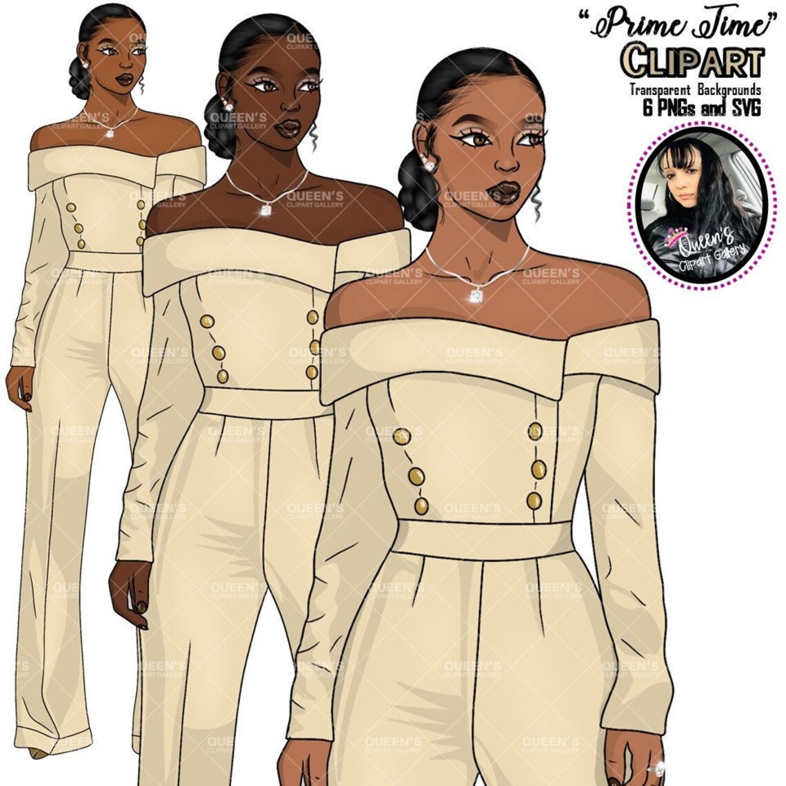 Black Girl PNG Afro Girl Clipart Fashion Girl Clipart Black - Etsy