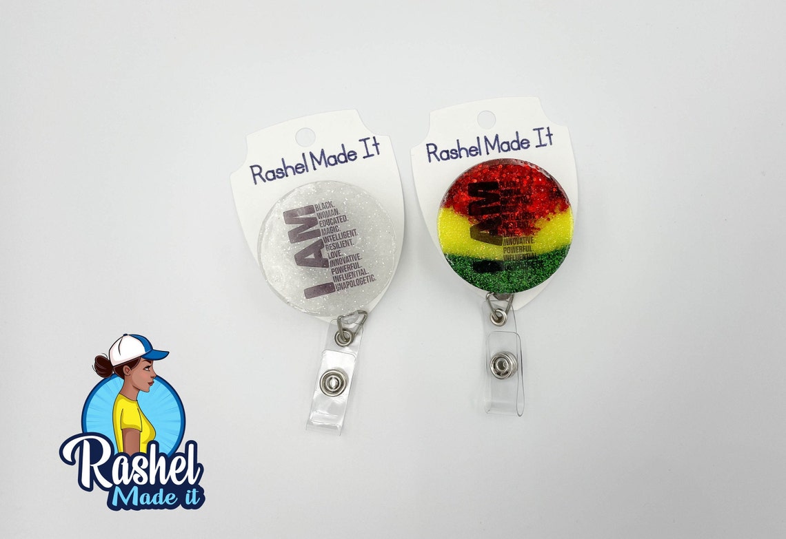 Custom Epoxy Badge Reel Custom Badge Reel Glitter Reel Etsy