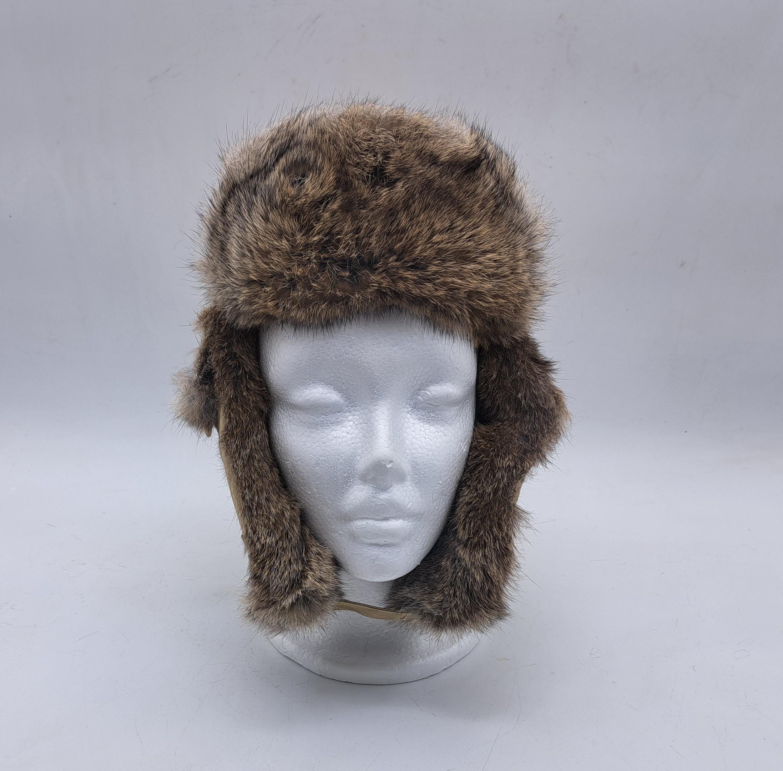 Mr Charles Faux Fur Trimmed Hat‎ made USA Chanel by Karl Lagerfeld fall 1994 faux fur hats. Swipe for  main image 3