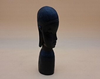 African Wood Statue Maasai Woman Kenya