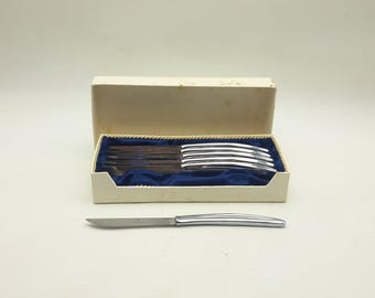 Juego de 6 cuchillos de mesa Haddon Hall de acero Solingen