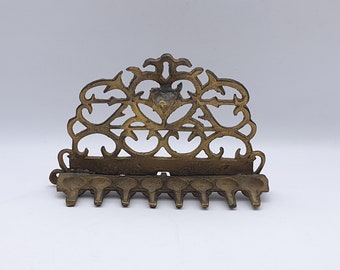 Vintage Wall Chanukiah Oil Menorah -Moroccan