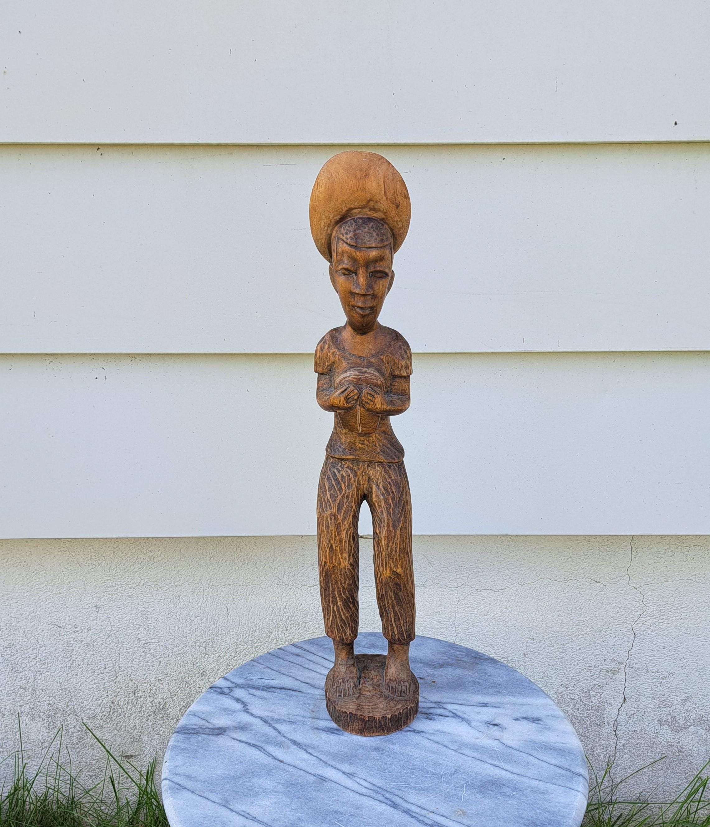 Carved Statue of Man From Haiti - Etsy