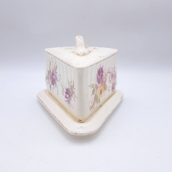 Antique Cheese Dish or Platter Bonn Tower by FA Mehlem