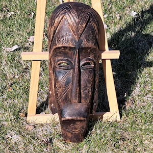 Indonesian Wooden Tribal Wall Mask