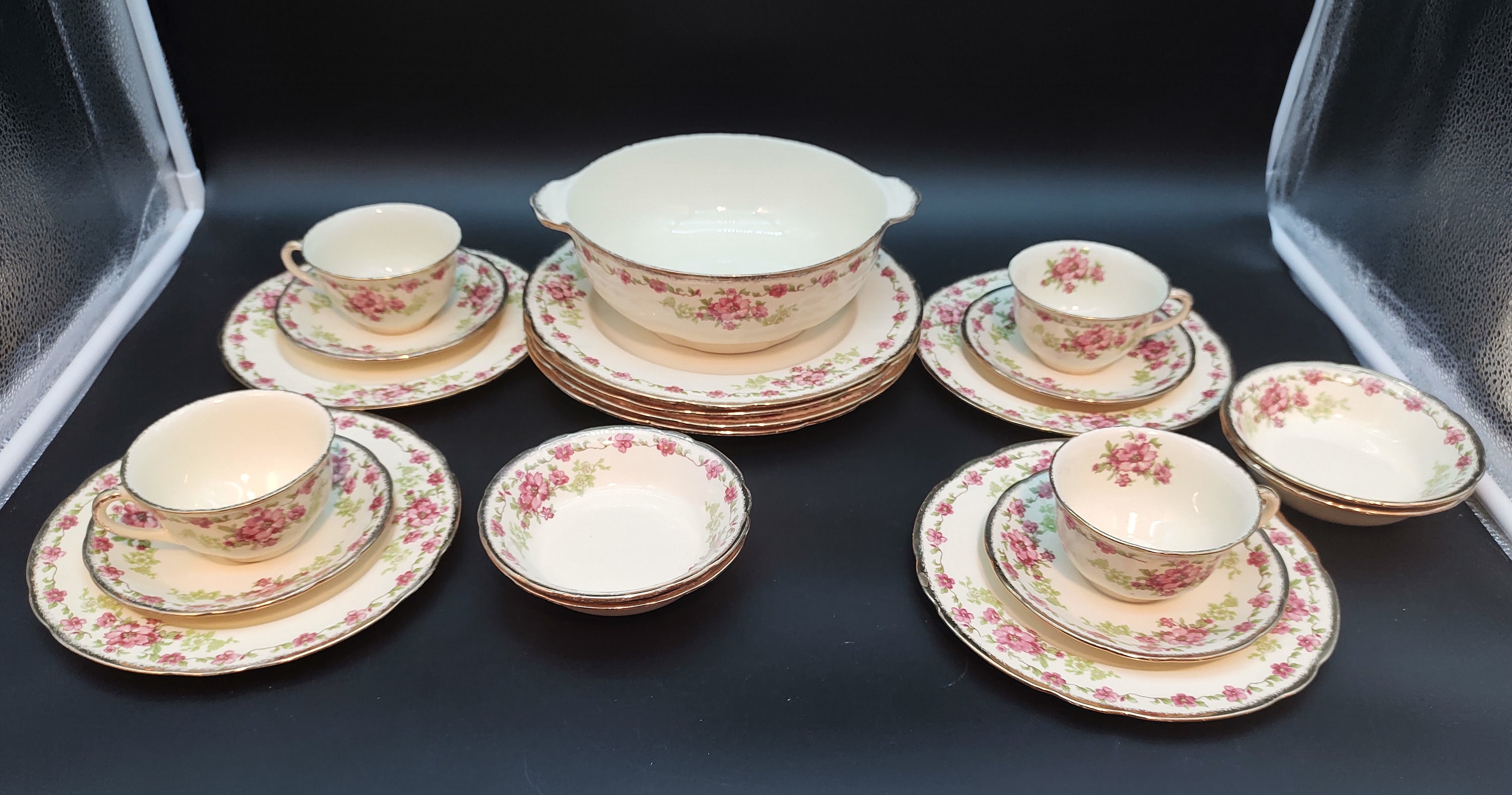 4 Place Dinner Set Alfred Meakin Royal Marigold Rosecliffe Etsy
