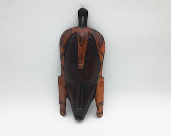 Vintage Maasai Wall Mask From Kenya