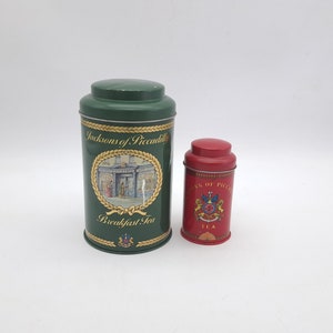 Vintage Jacksons of Piccadilly Tea Tins