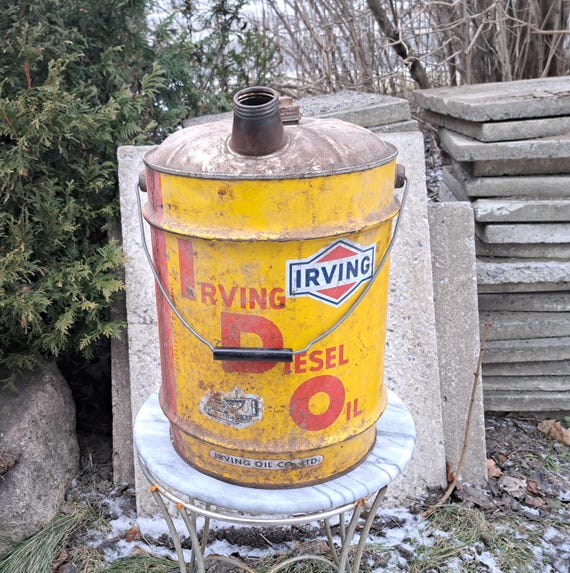 Vintage Irving 5 Gallon IDO Diesel Oil Can - Etsy