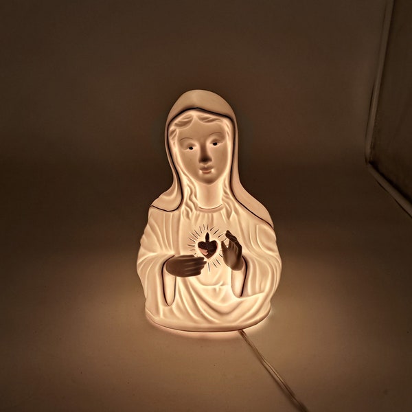 Virgin Mary Statue Night Light or Lamp