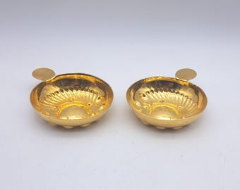 Brass Colored French Tastevin By Henri Maire