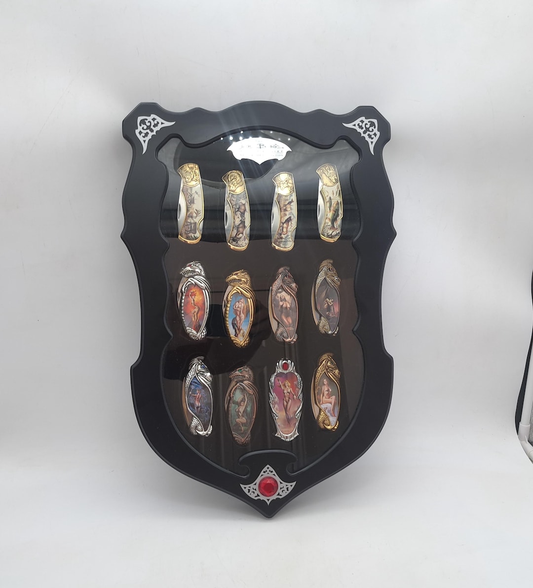Franklin Mint Folding Collectible Knives and Display Case - Etsy