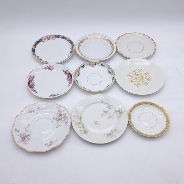 Replacement Saucers, Orphan Saucers: Limoges Elite, Haviland, G. Ahrenfeldt, Union T, Chodov, Chodziez