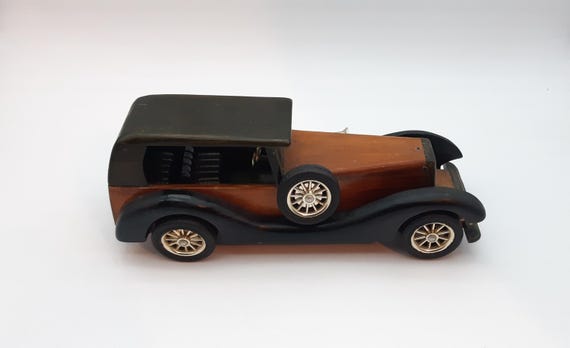 Vintage Wooden Model Car -roadster by Heritage Mint - Etsy