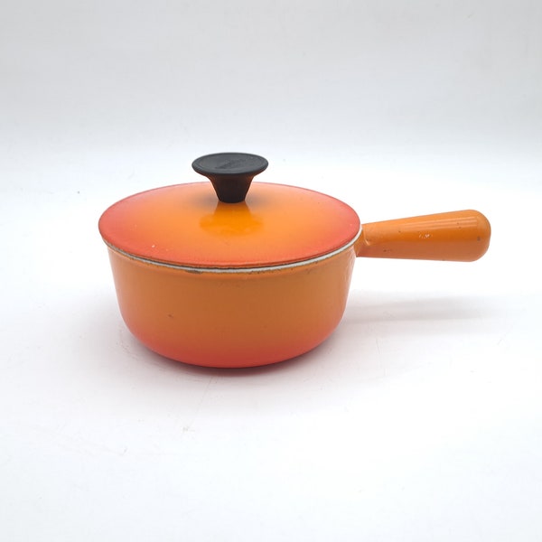 Orange Le Creuset Les Cousances Iron Pot with Lid #16