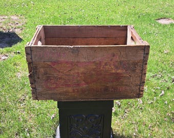 Vintage Pepsi-Cola Wooden Crate 1950s