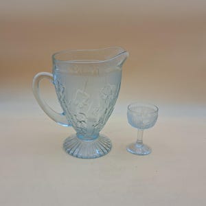 Vintage Pitcher Iris & Herringbone by Jeanette