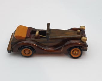 Vintage Wooden Model Car