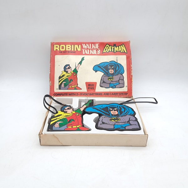 1973 Batman & Robin Walkie Talkies