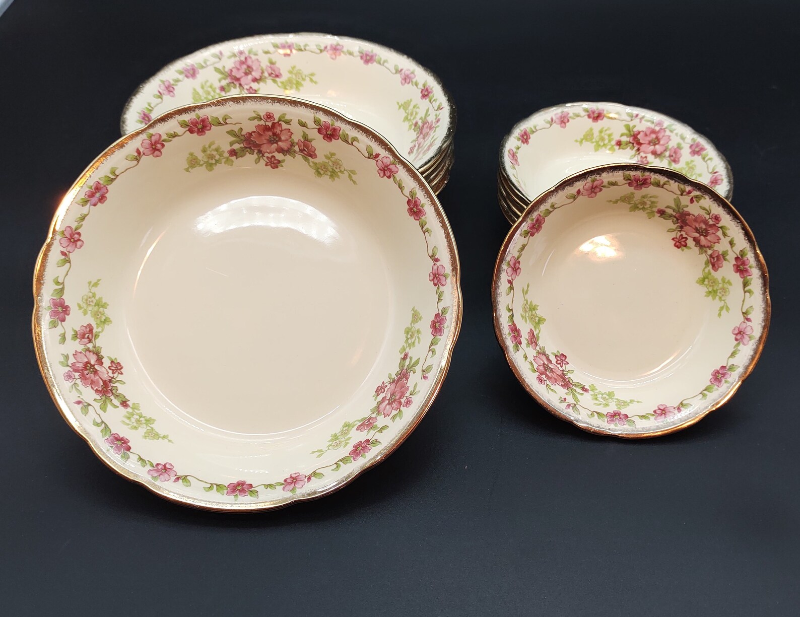 6 Place Dinner Set Alfred Meakin Royal Marigold Rosecliffe Etsy Canada
