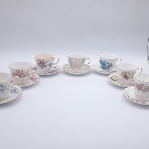 Queen Anne Teacups by Ridgway Potteries