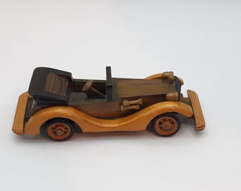 Vintage Wooden Model Car