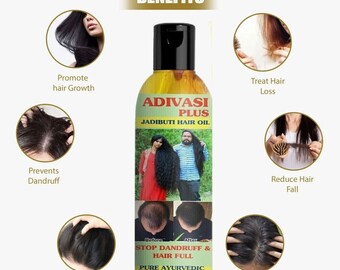 Lot De 2 Huiles Capillaires Ayurvédiques Adivasi Bhringraj - 100ml Chacune, Naturelles