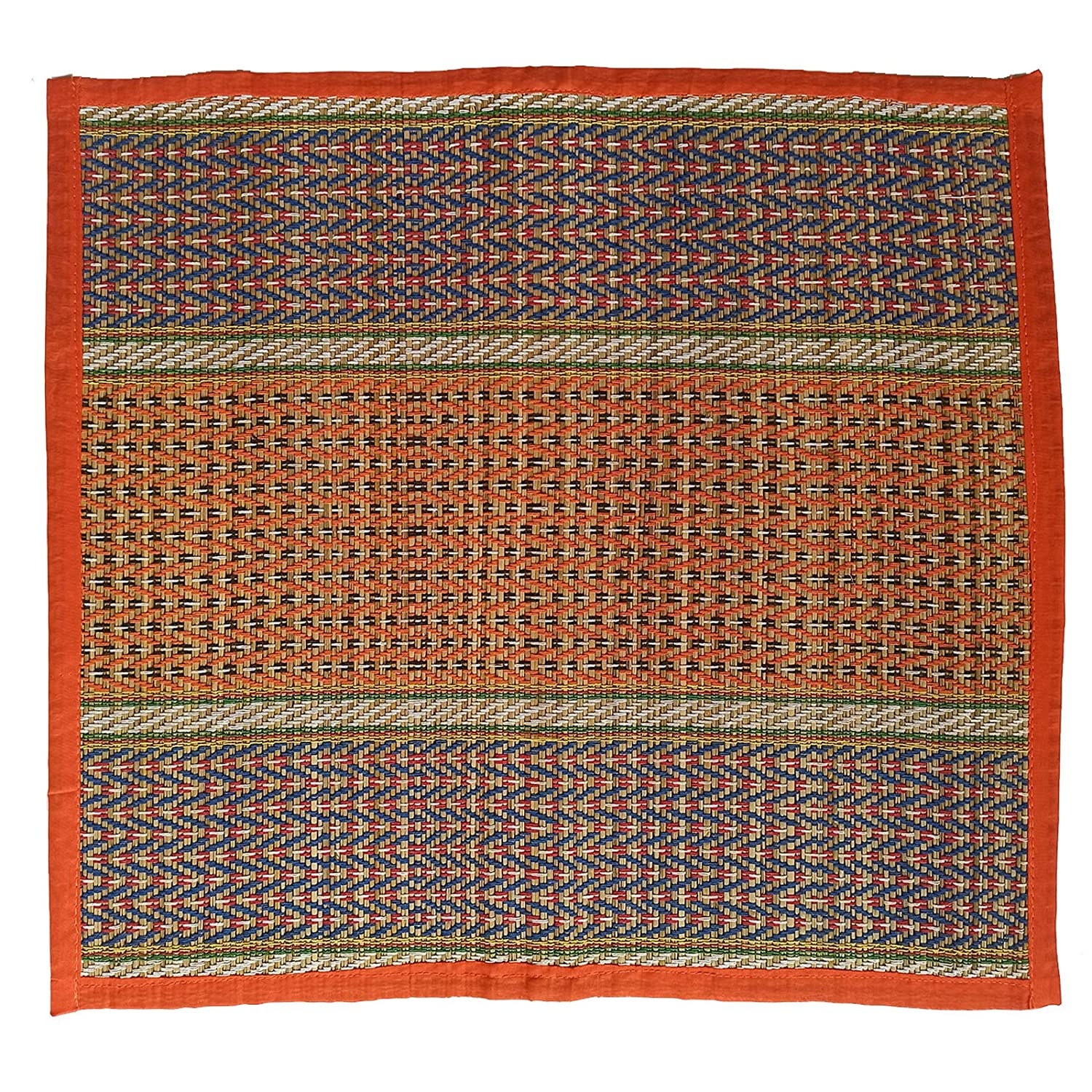 Hand Made Kusha Grass Aasan, Set of 2 Piecespooja Mat Yoga Handwoven