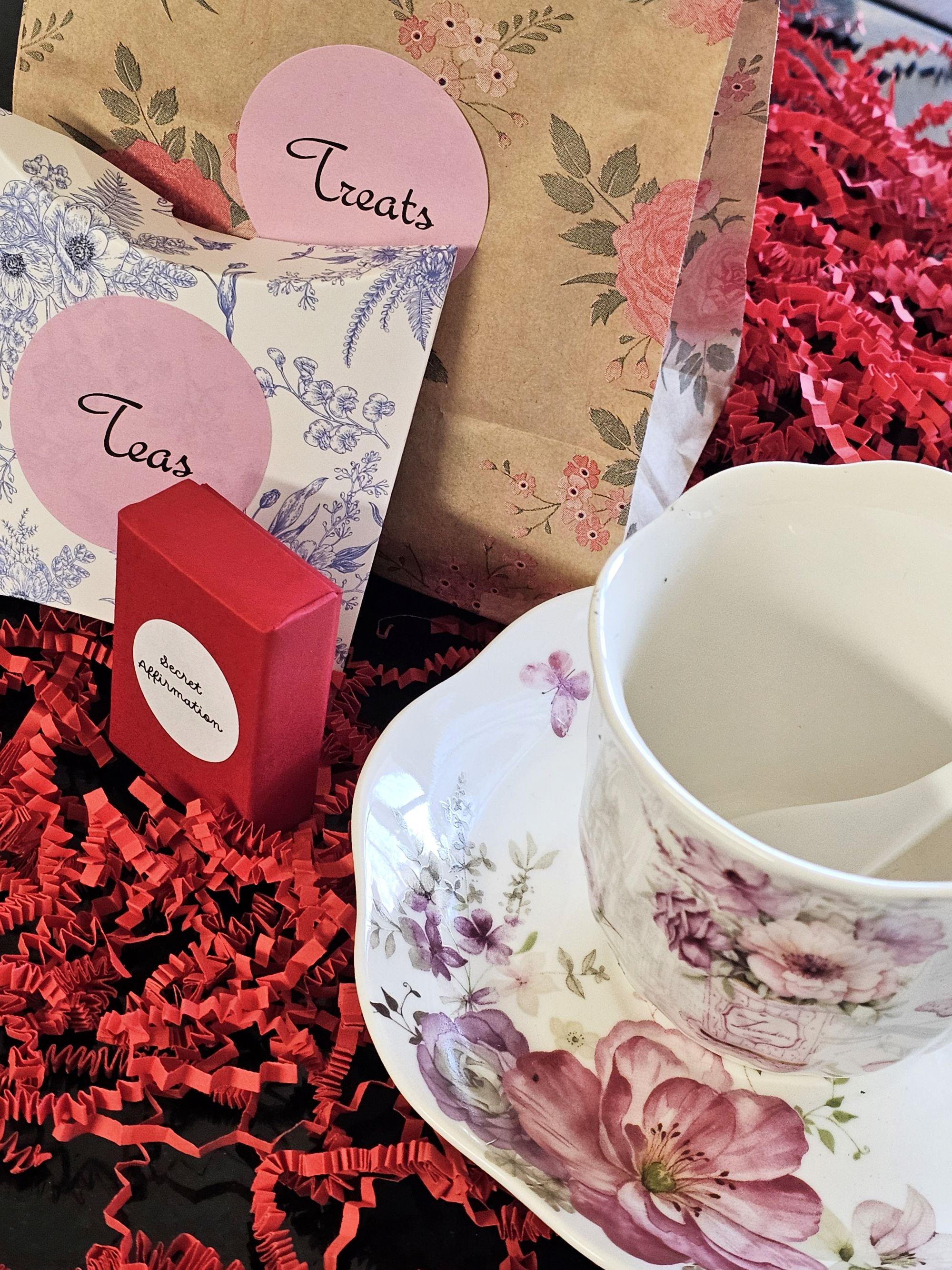 Teacup Surprise Gift Set Including Secret Affirmation, Tea, Treat and ...