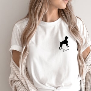 Boxer Dog Mom T-Shirt, Custom Shirt for Dog Mom, Personalized Dog Name T-Shirt, Gift for Mother, Dog Owner Gift, A306