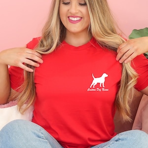Personalized Beagle Dog Mom T-Shirt, Custom T-Shirt for Dog Mom, Dog Mom Present, Custom Dog Name Shirt, Mothers Day Gift, A281