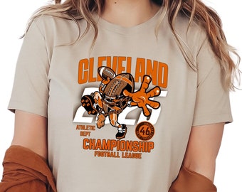 Cleveland Championship Football League Shirt, Game Day Shirt, Vintage Cleveland Browns Shirt, Cleveland Est 1946 Shirt, Football Fan, A1168