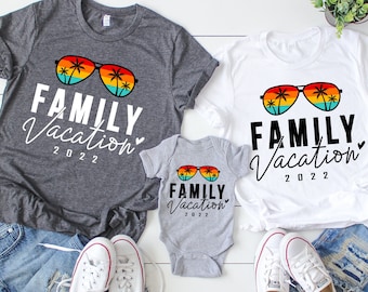 Family Vacation 2022 T-Shirt, Family Travel Tee, Custom Summer Vacay, Matching Family Trip Shirt, Funny Family Vacay Shirt, For Family, A507