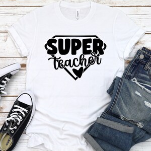 Super Teacher T-shirt Hero Teacher Shirt Personalized - Etsy