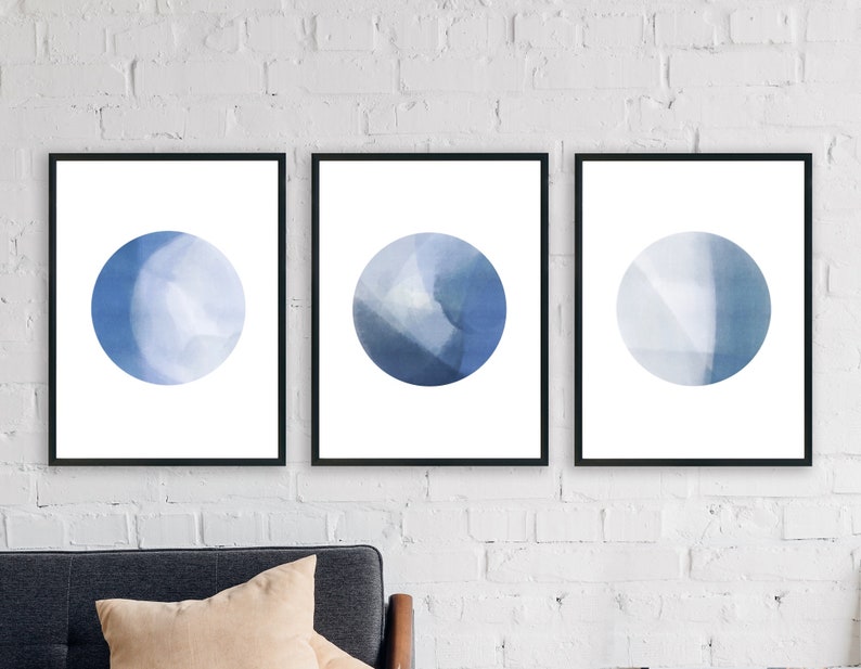 New Moon Printable/ Abstract Moon Print/ Instant Download / Moon Art ...