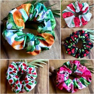 Fruit scrunchies, Watermelon, Citrus, Black cherry, White cherry