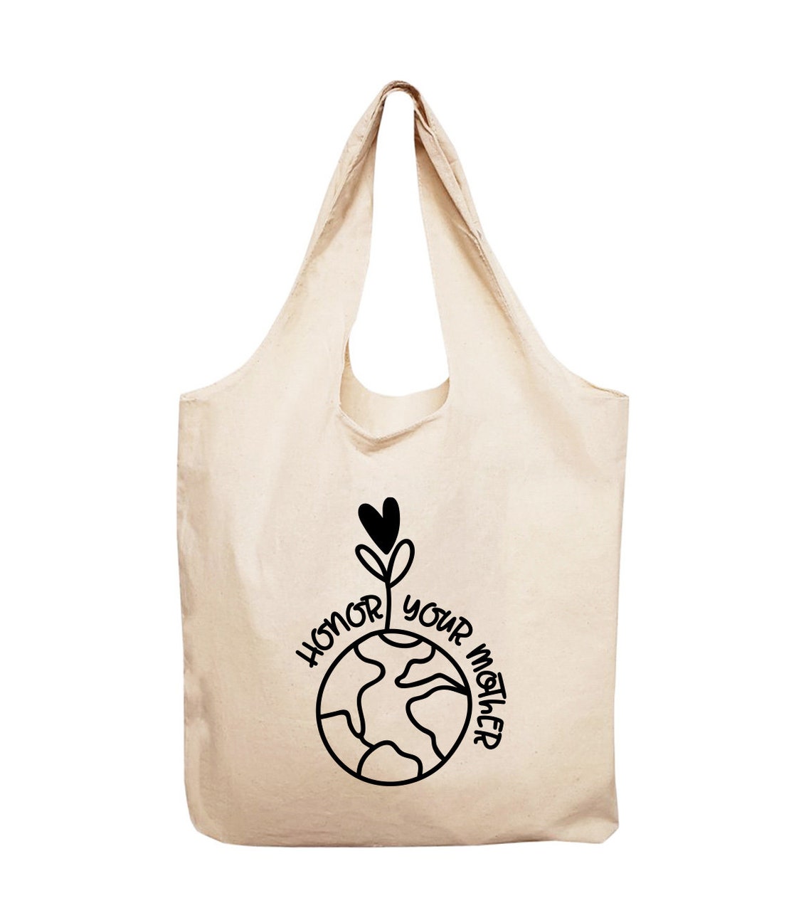 Earth Tote Bag Eco Friendly Tote Eco Conscious Bag Honor Etsy