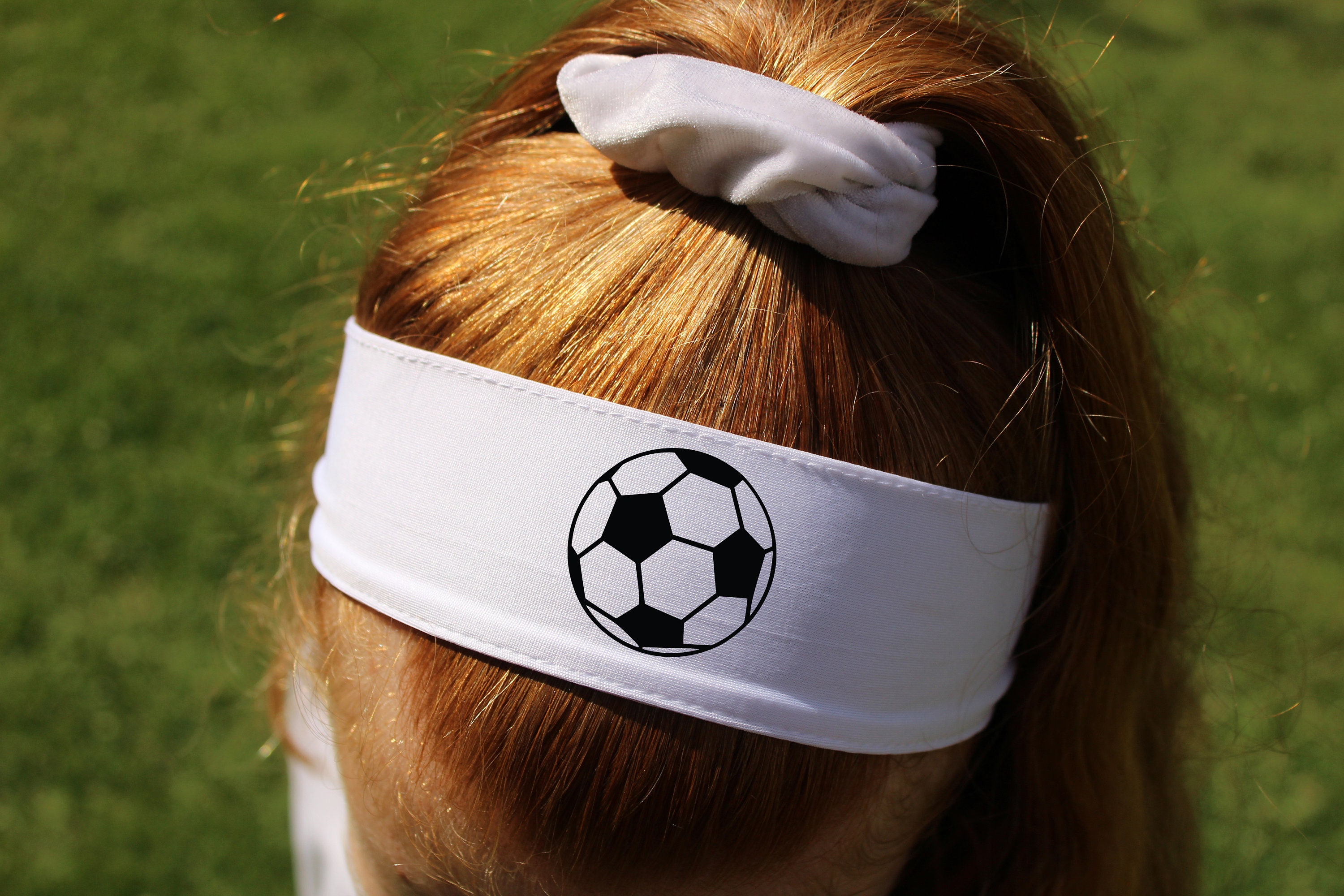 Soccer Ball Custom Headband Soccer Hair Tie Soccer headband Etsy