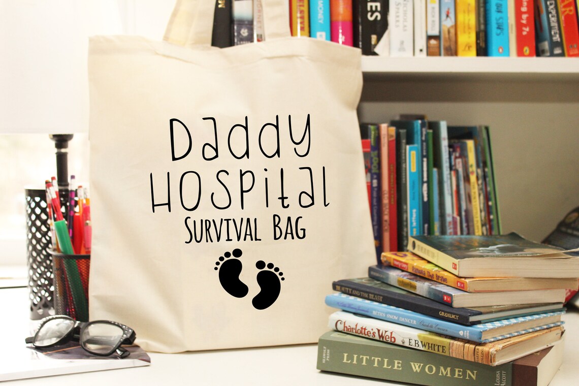 Daddy Hospital Survival Bag Gift for New Dad Diaper Bag Etsy