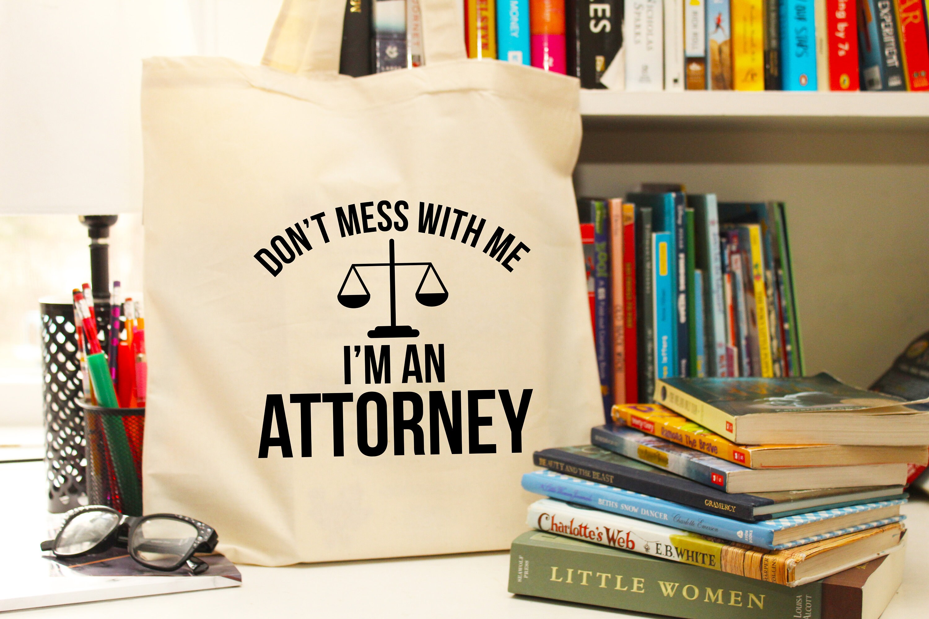 Attorney Tote Bag Attorney Gift Organic Tote Bag Lawyer Etsy