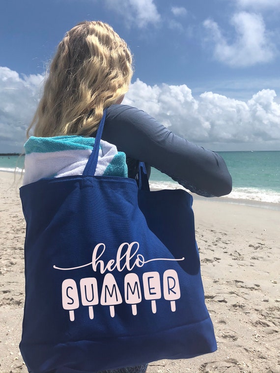 Summer Beach Bag Custom Beach Tote Large Beach Bag Beach Gift