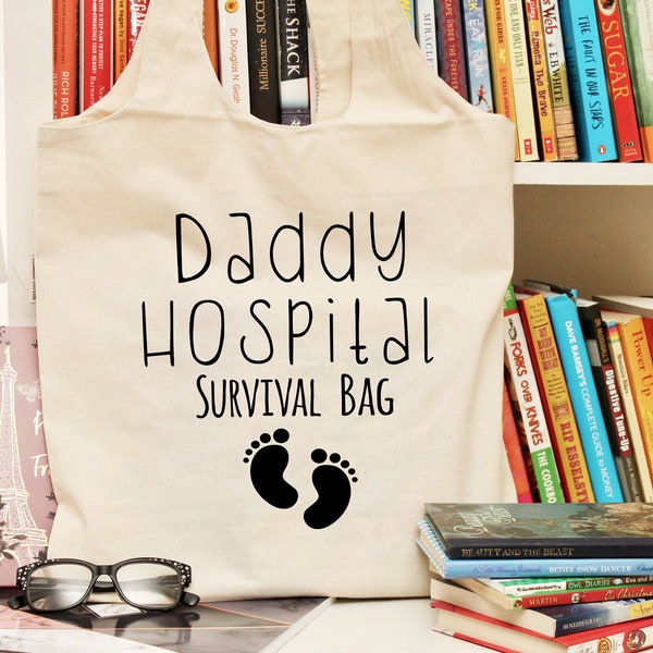 Daddy Hospital Survival Bag- Gift for New Dad- Diaper Bag- Pregnancy Gift- Best Baby Shower Gift for Dad- Personalized gift for Dad to Be