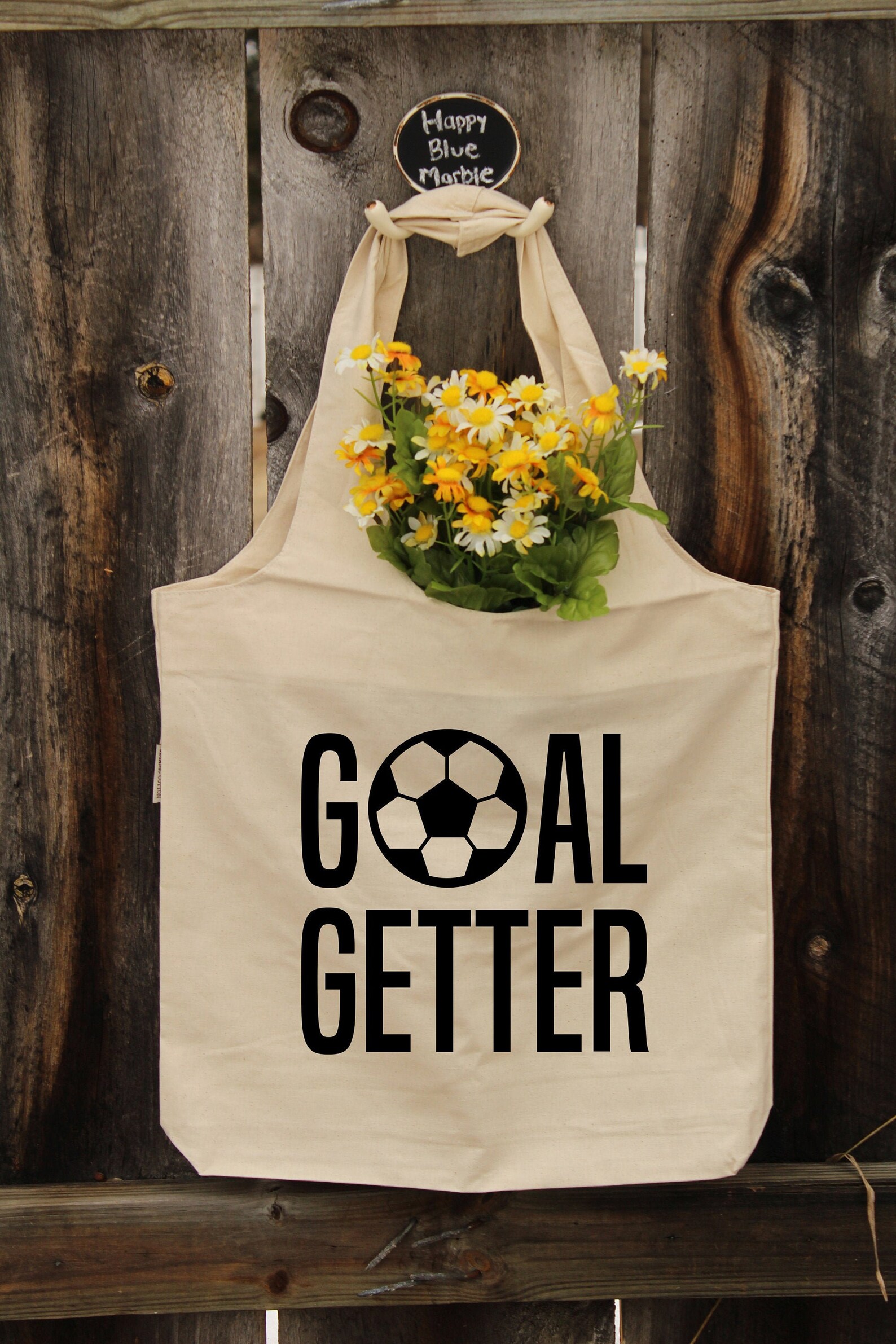 Cotton Soccer Tote Bag Large Organic Cotton Soccer Bag Ball Etsy