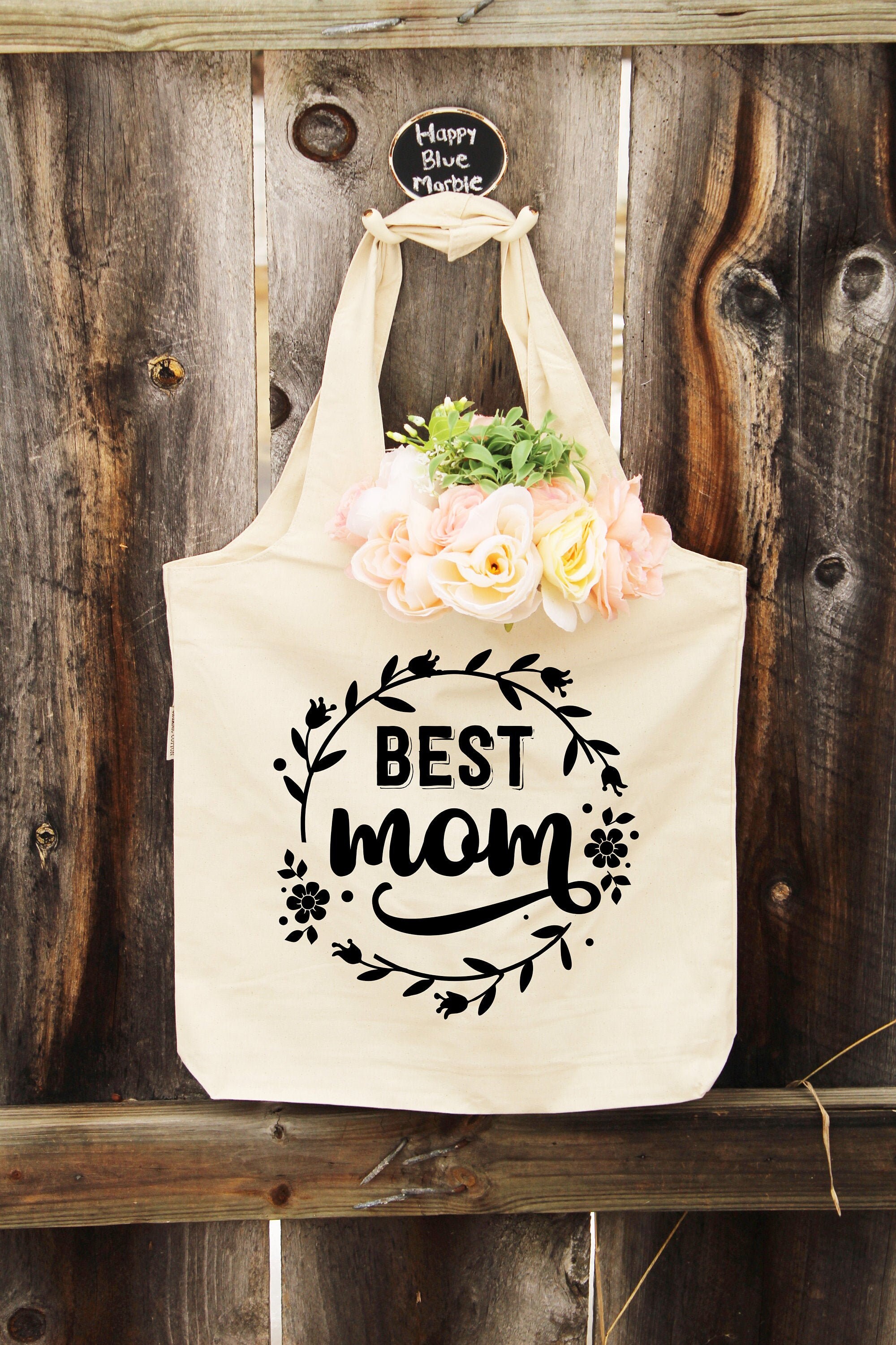 Best Mom Tote Bag Custom Gift for Mom Book Bag Eco Friendly Etsy