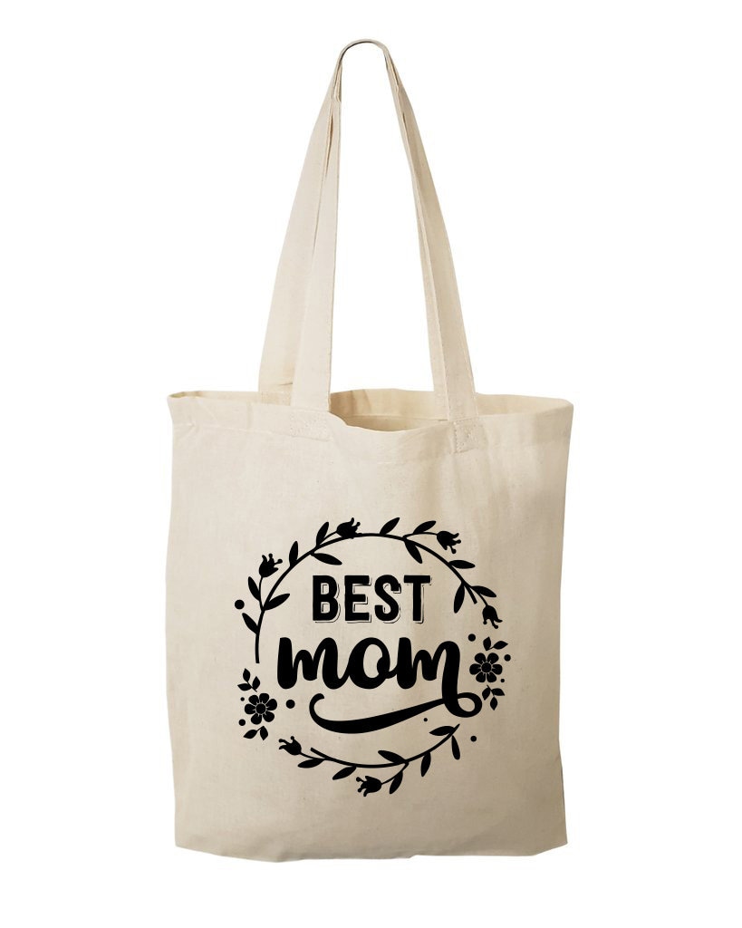 Best Mom Tote Bag Custom Gift for Mom Book Bag Eco Friendly Etsy