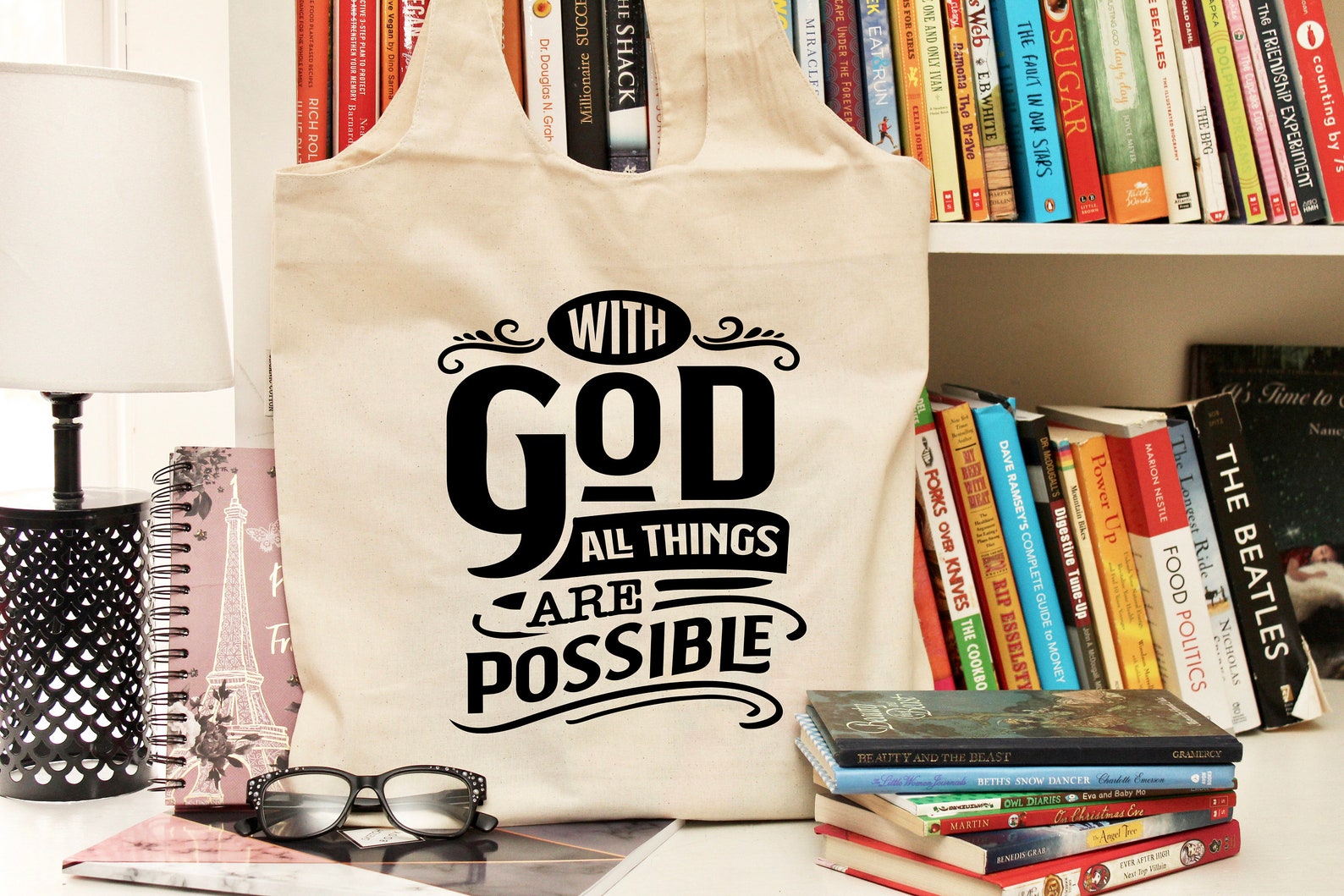 Christian Tote Bag Bible Verse Gift Church Bag Religious Etsy