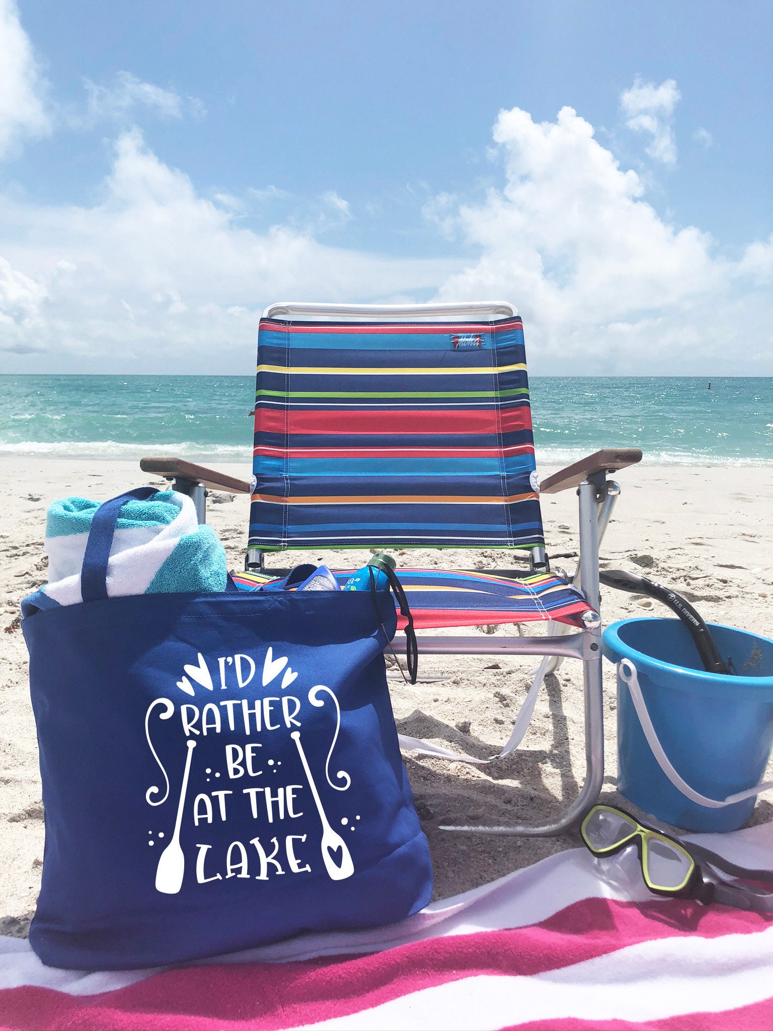 Lake Gift Lake Tote Bag Large Beach Bag Beach Gift Gift Etsy