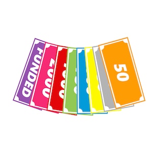 DIGITALE Regenbogen Platzhalter | Ersetze deine Geldscheine | Haushalt mit Ira