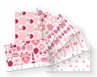 Handmade Cash Envelope 6 Pack: Very Cherry